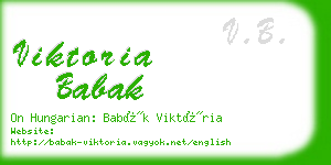 viktoria babak business card